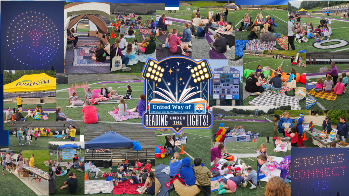 Reading Under the Lights Collage